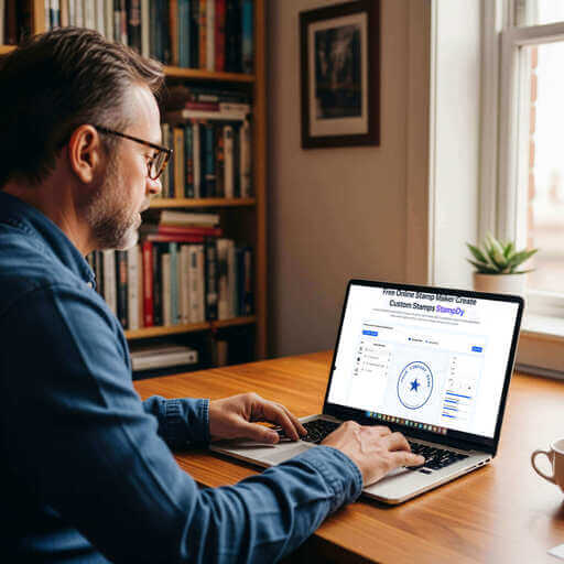 user using StampDy create stamp